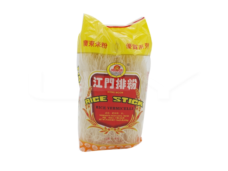 Kong Moon Brand Rice Stick/ 江門牌 排粉 454克